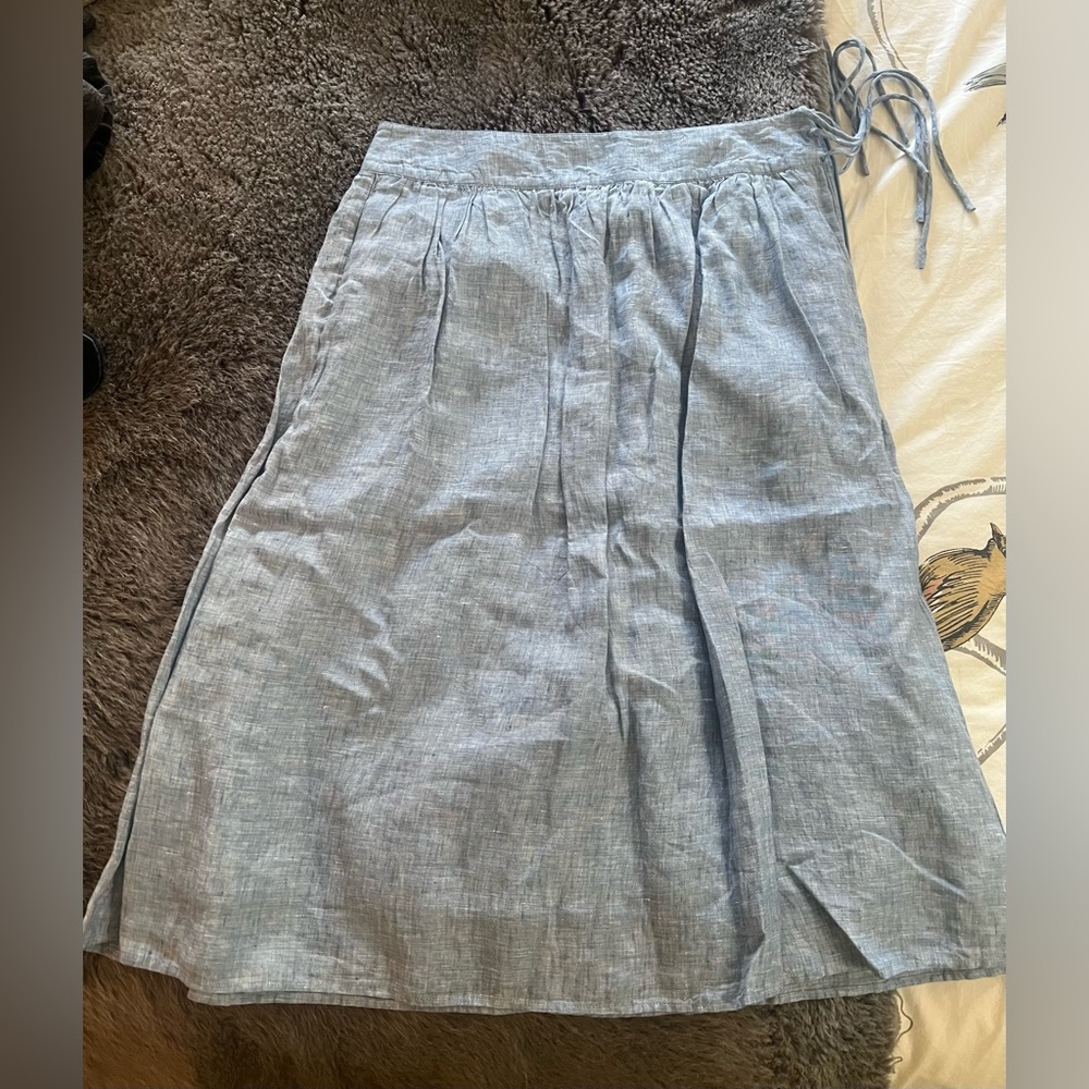 J. Crew Light Blue A-Line Skirt